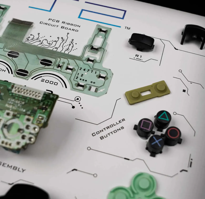 PS2 Controller Breakdown Art