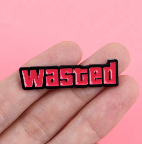 GTA Wasted Pin Badge