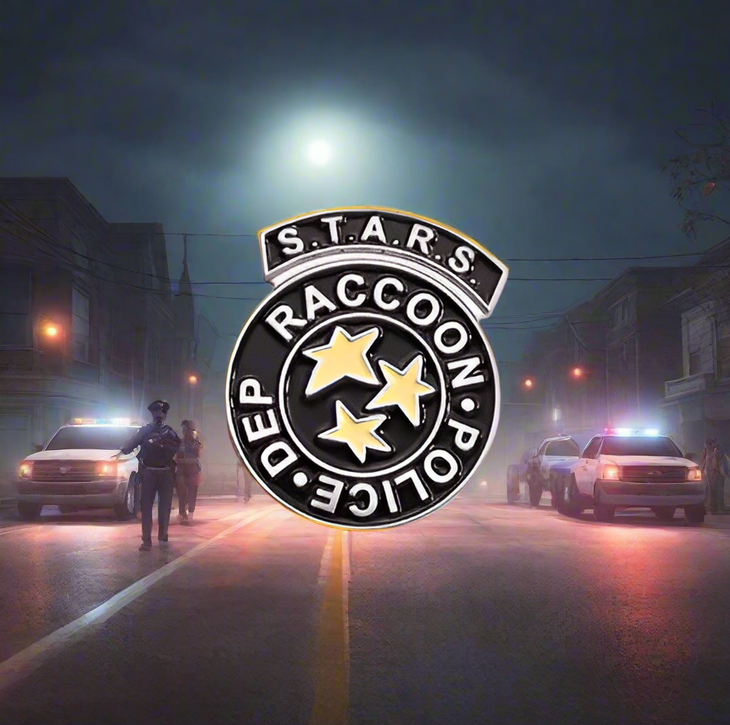 Resident Evil Raccoon Police Dept Pin Badge