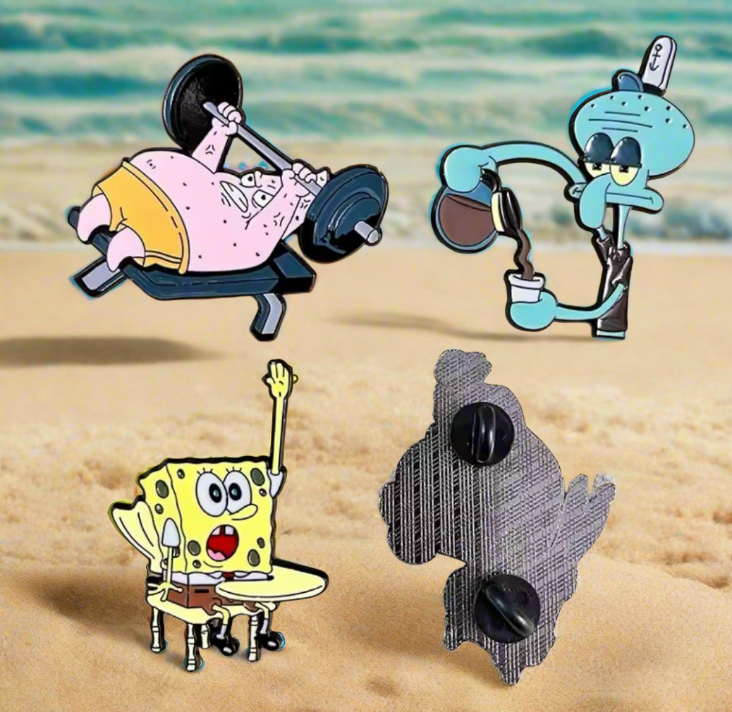 Spongebob Pin Badge Set