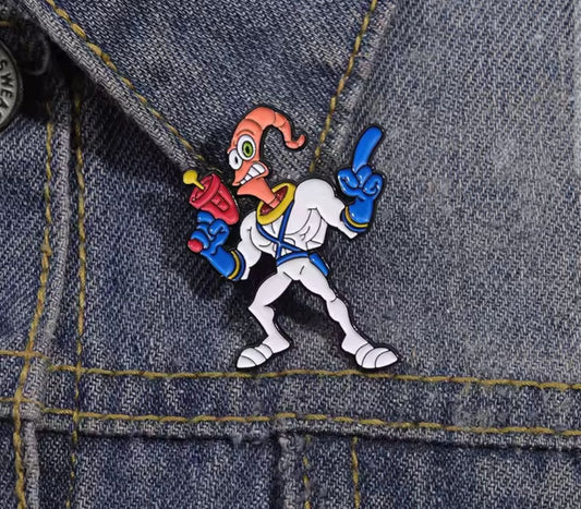 Earthworm Jim Pin Badge