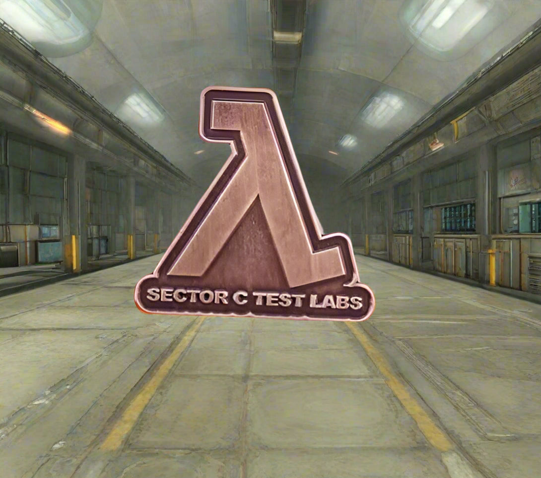 Half Life Sector C Pin Badge