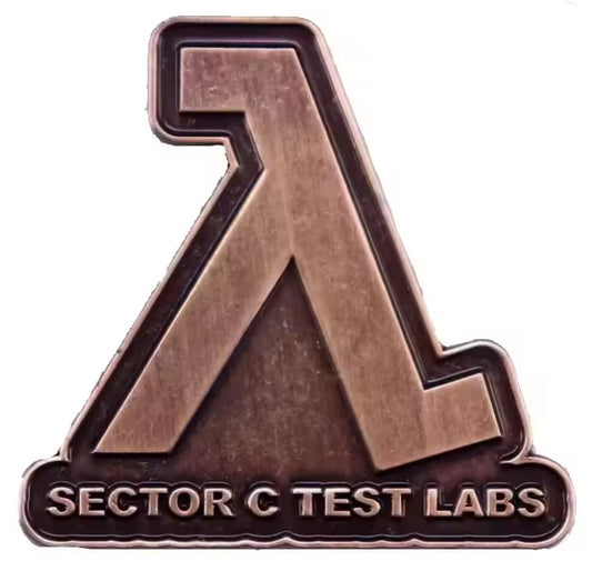 Half Life Sector C Pin Badge