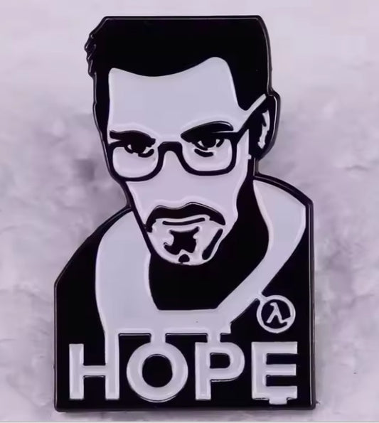 Gordon Freeman Hope Pin Badge