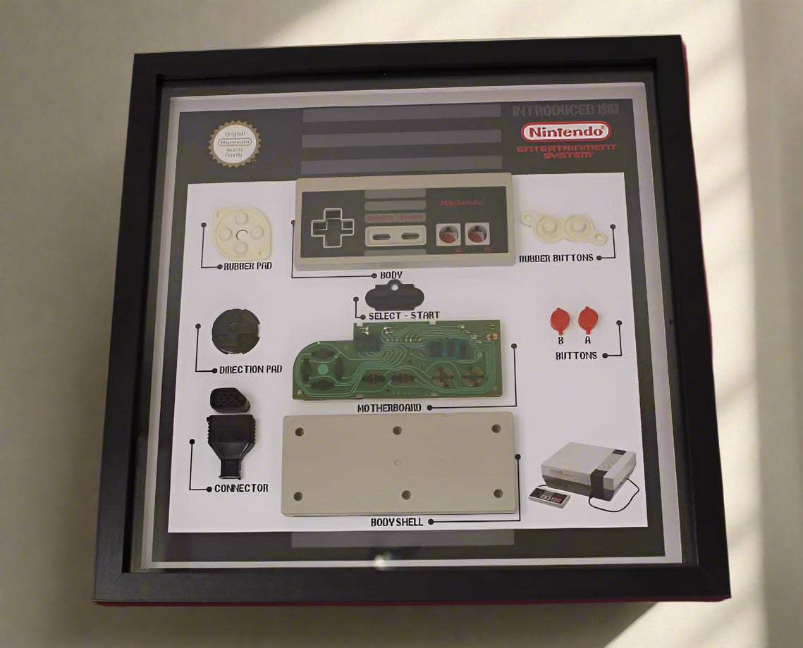Nes Controller Breakdown Art