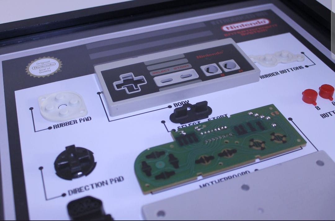 Nes Controller Breakdown Art