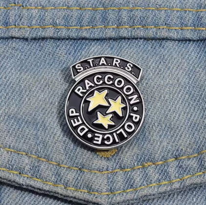 Resident Evil Raccoon Police Dept Pin Badge