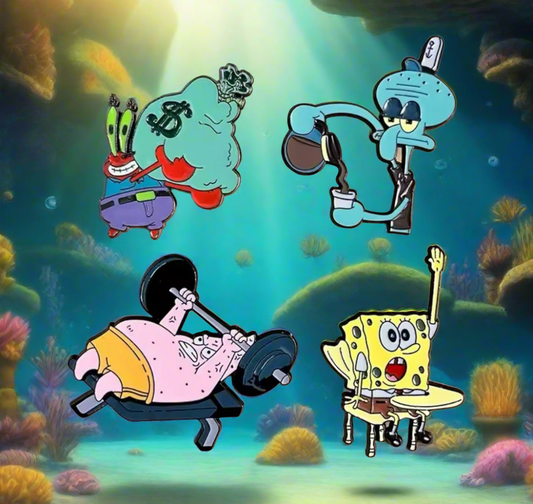Spongebob Pin Badge Set