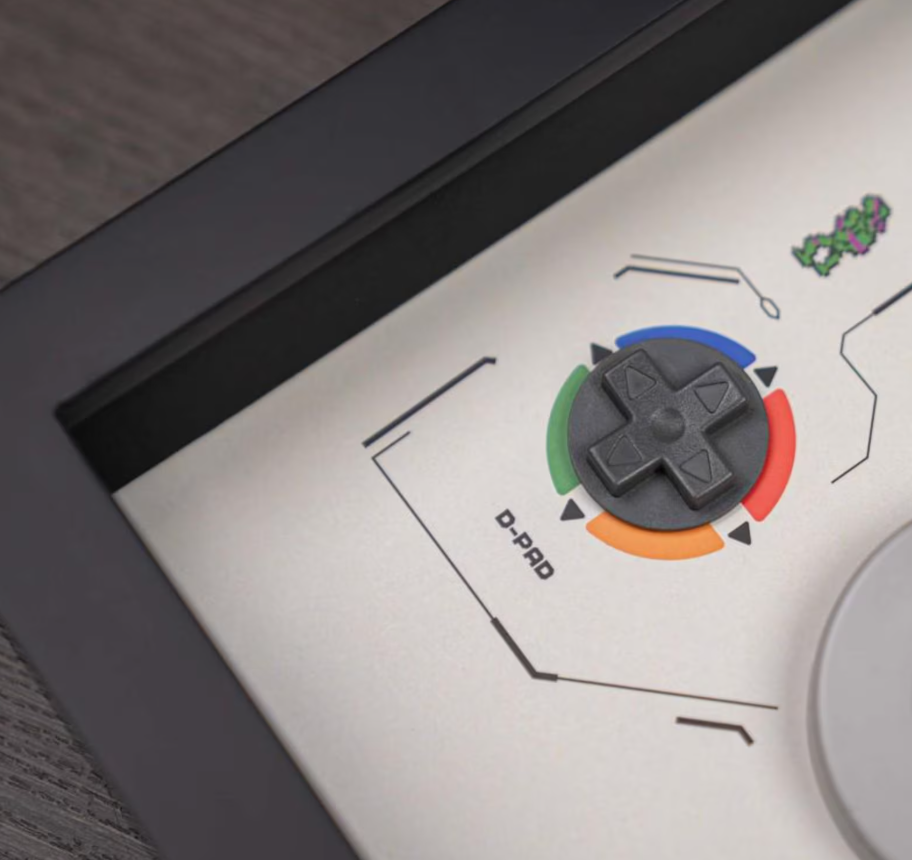 SNES Controller Breakdown Art