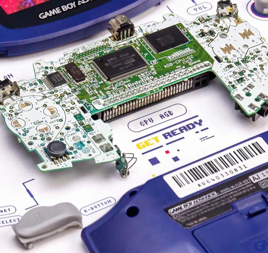 Gameboy Advance Breakdown Art