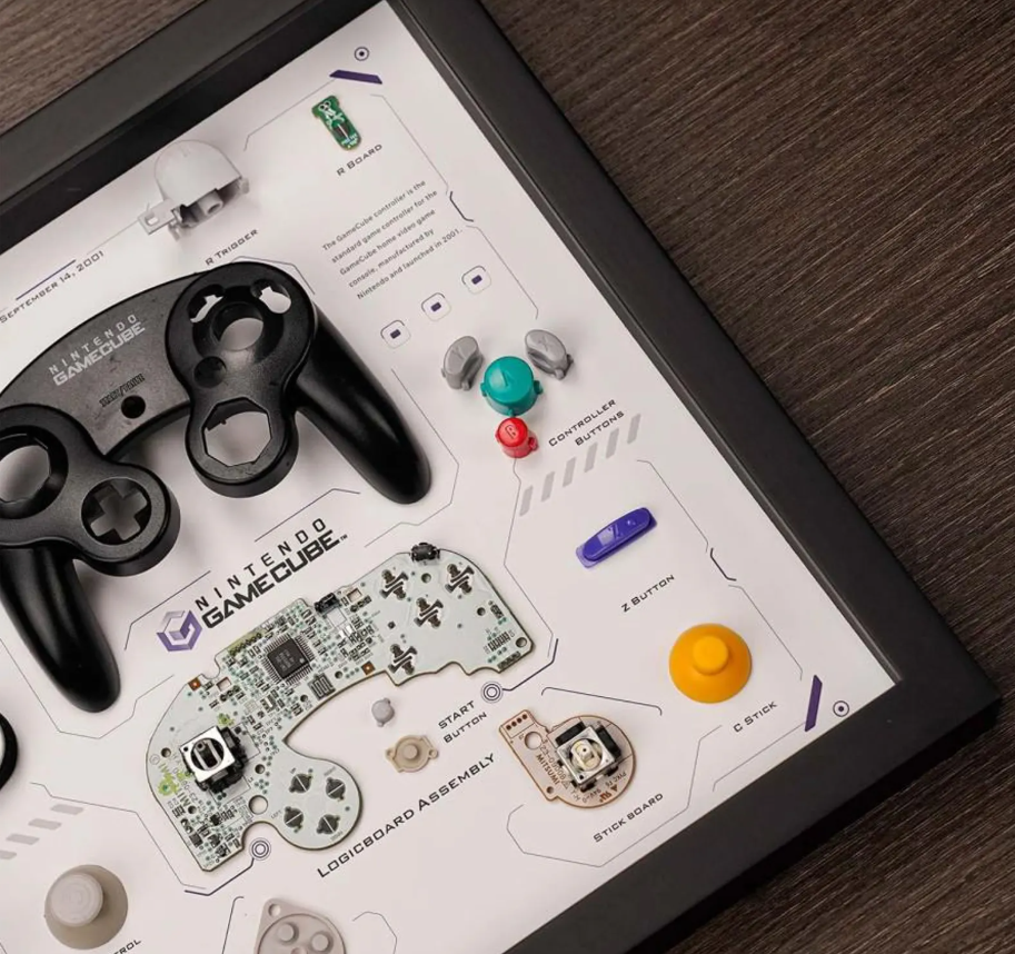 Gamecube Controller Breakdown Art