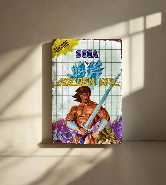 Golden Axe Metal Poster