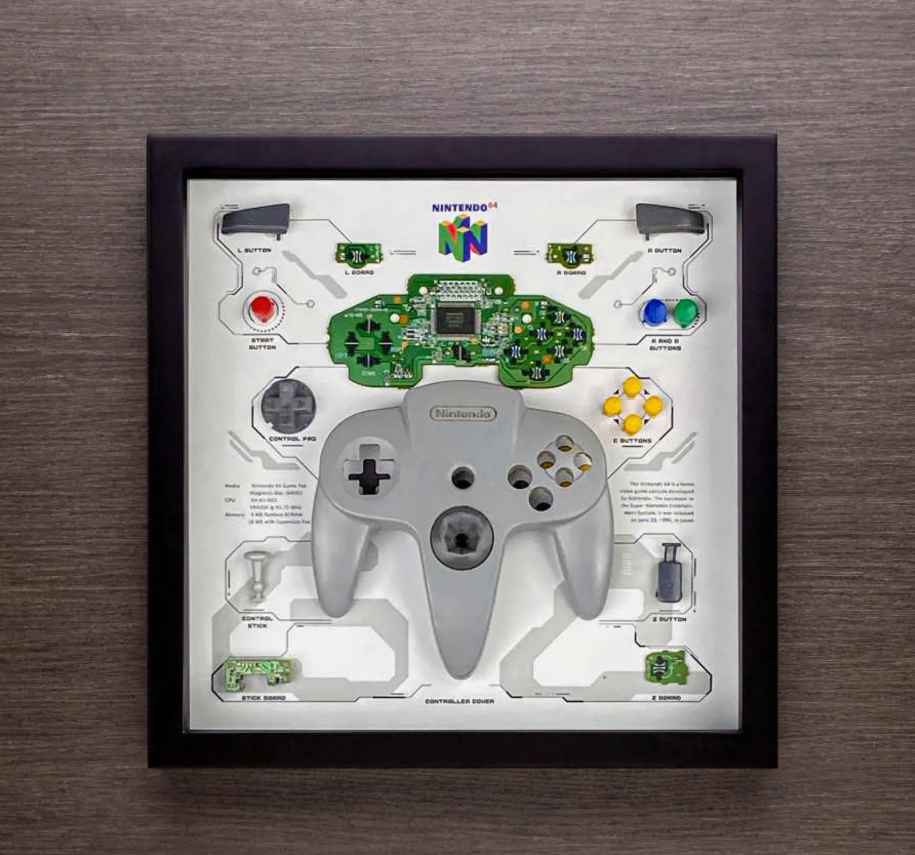 N64 Controller Breakdown Art
