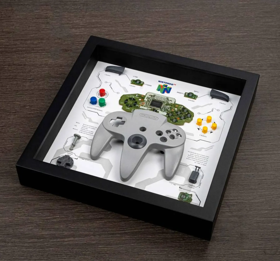 N64 Controller Breakdown Art