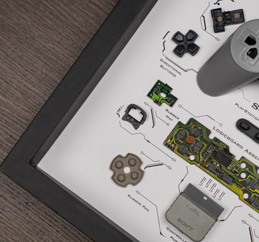 Ps1 Controller Teardown Art