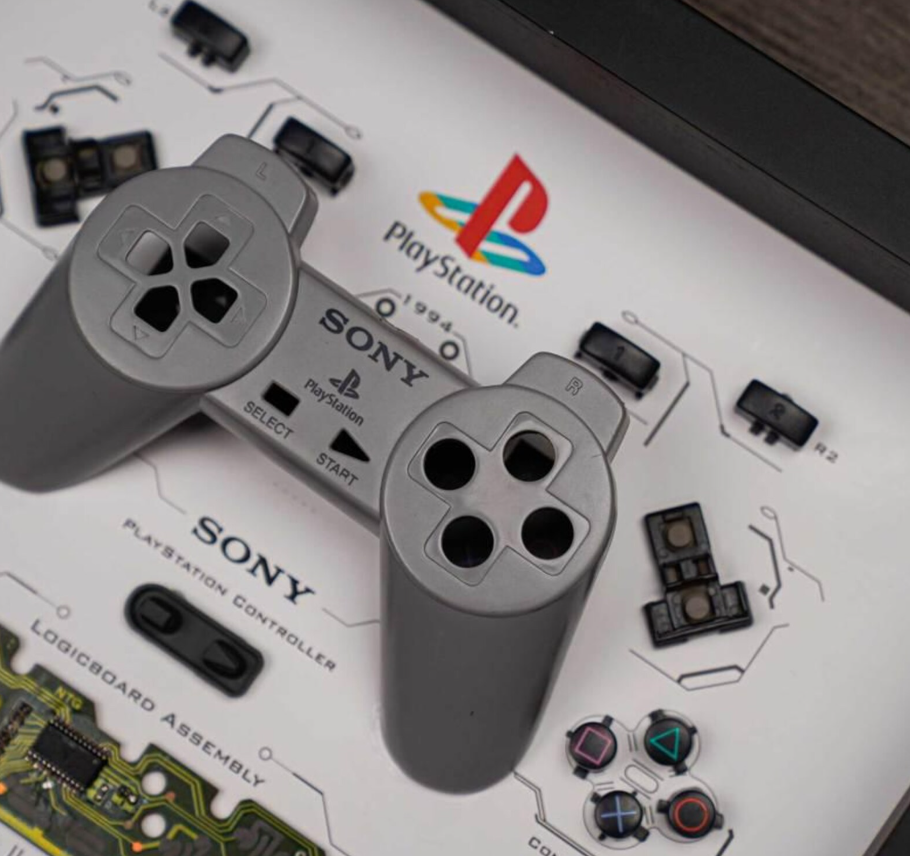 Ps1 Controller Teardown Art