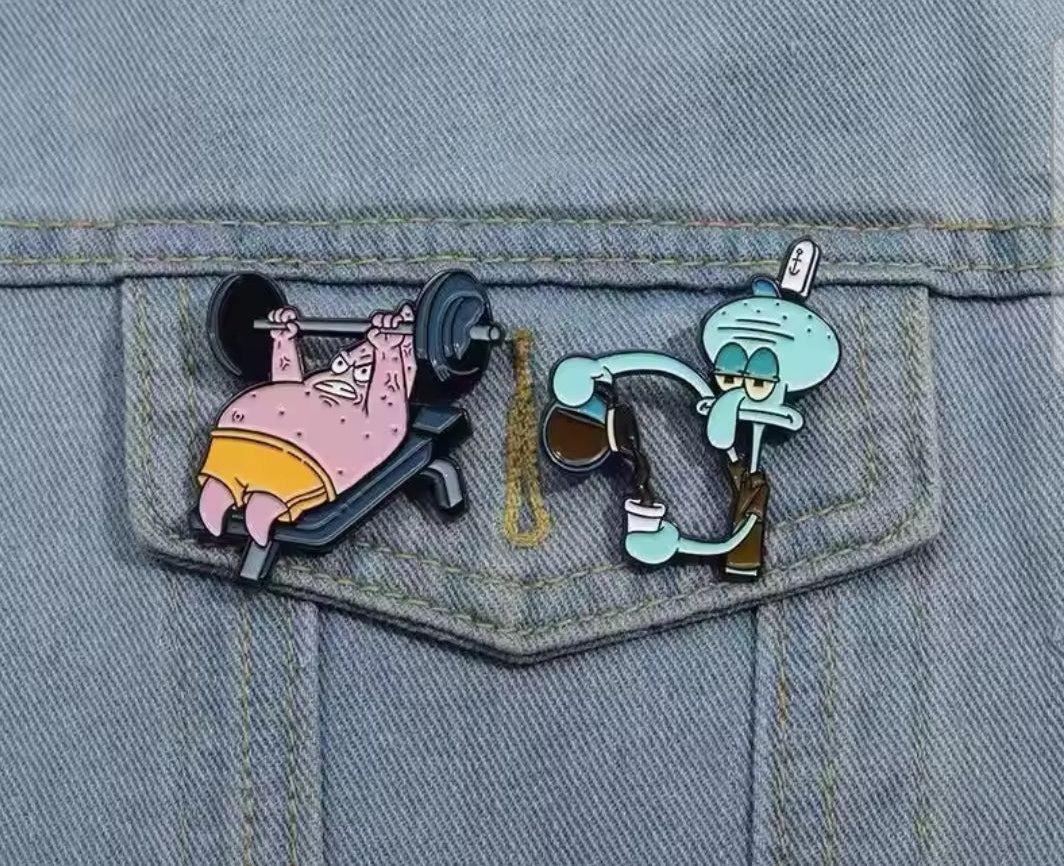 Spongebob Pin Badge Set