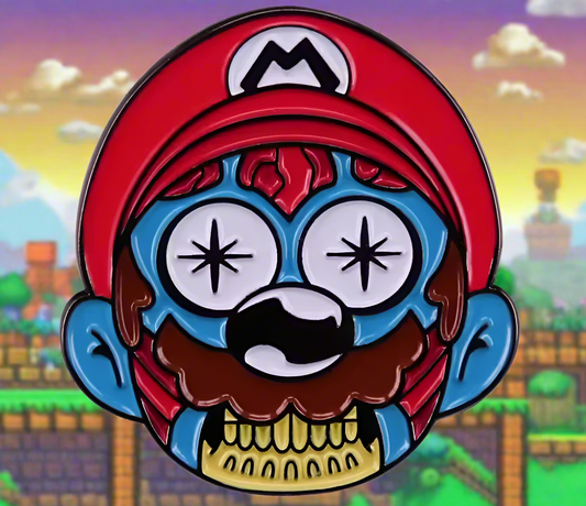 Zombie Mario Pin Badge