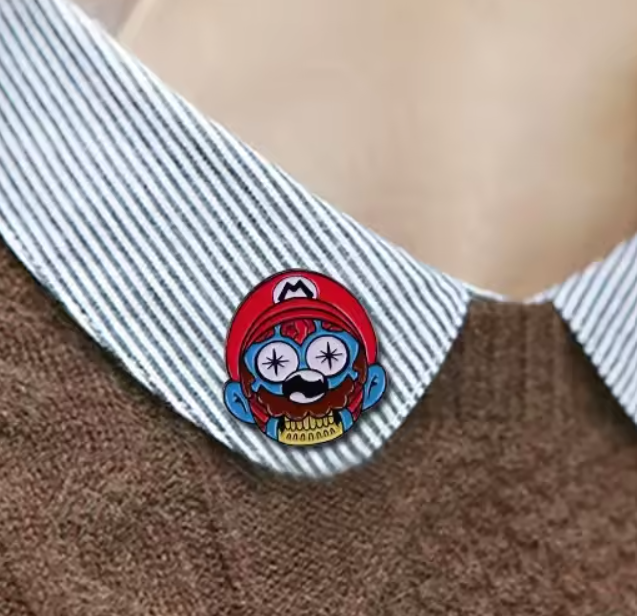 Zombie Mario Pin Badge